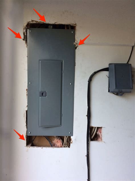 how to patch electrical box hole in drywall|drywall around electrical box.